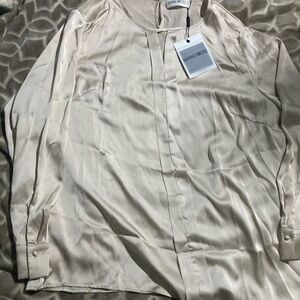 Elegant Satin Blouse by Hanna Nikole